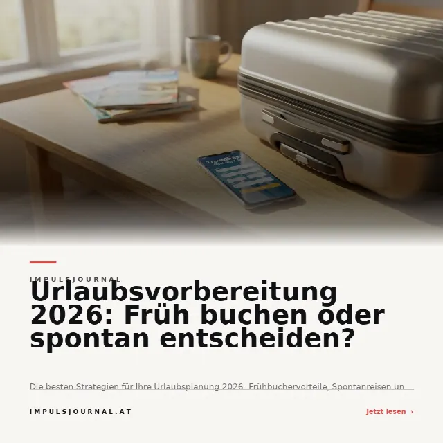 Share-Card fuer Urlaubsvorbereitung 2026: Früh buchen oder spontan entscheiden?