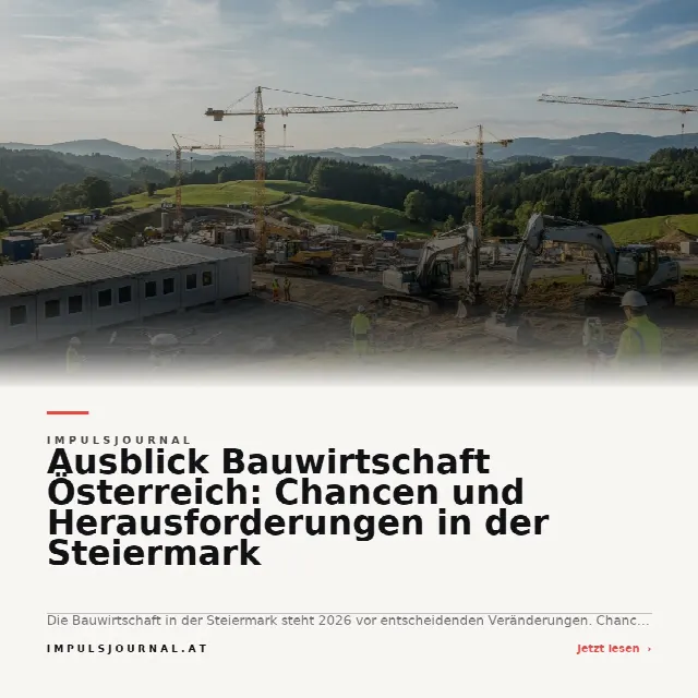 Share-Card fuer Ausblick Bauwirtschaft Österreich: Chancen und Herausforderungen in der Steiermark