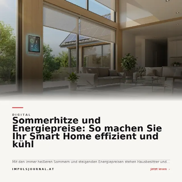 Share-Card fuer Smart Home im Sommer 2026: Kühle Räume und niedrige Stromkosten durch intelligente Technik