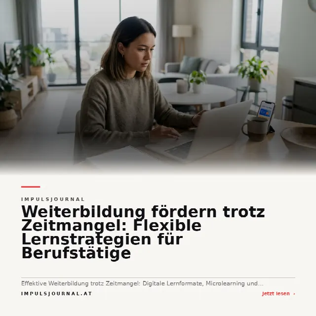 Share-Card fuer Weiterbildung fördern trotz Zeitmangel: Flexible Lernstrategien für Berufstätige