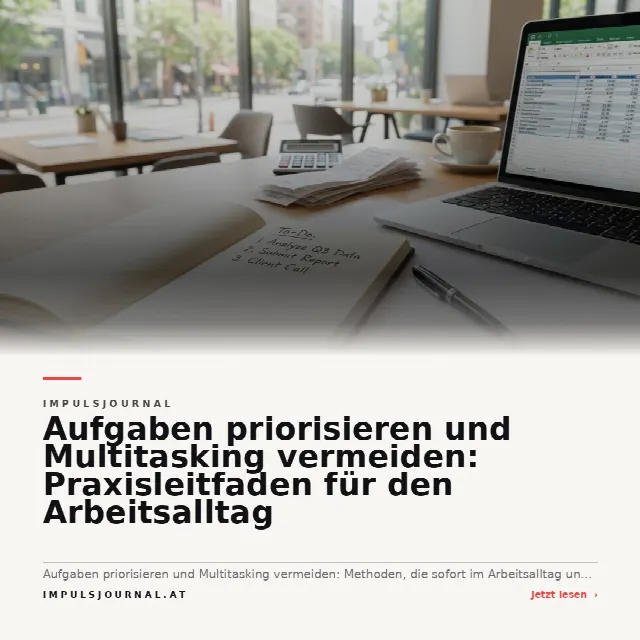 Share-Card fuer Aufgaben priorisieren und Multitasking vermeiden: Praxisleitfaden für den Arbeitsalltag