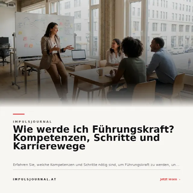Share-Card fuer Wie werde ich Führungskraft? Kompetenzen, Schritte und Karrierewege