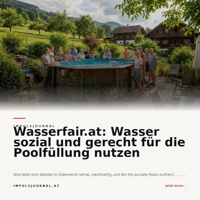 Share-Card fuer Wasserfair.at: Wasser sozial und gerecht für die Poolfüllung nutzen